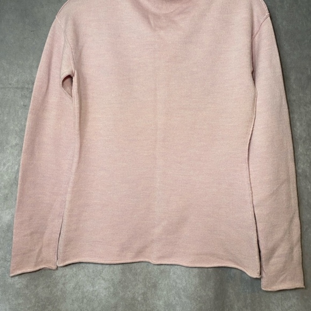 Banana Republic Sweater Womens Size‎ XS Petite Pink Turtleneck Merino Wool